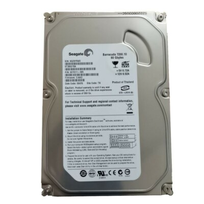 Seagate 80GB ST380215A 7200RPM PATA IDE 3.5'' Desktop Hard Disk Drive