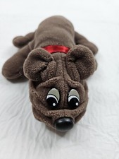 Vtg Tonka Pound Puppy Dark Brown Collar Minnetonka Rumple Skins Stuffed Dog 1985