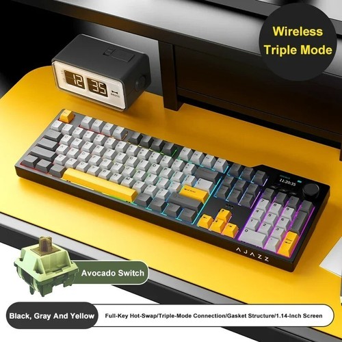AJAZZ AK35I V3 MAX Tri-Mode Keyboard - Hot-Swappable, RGB, 8000mAh, Gasket Mount - Picture 7 of 12