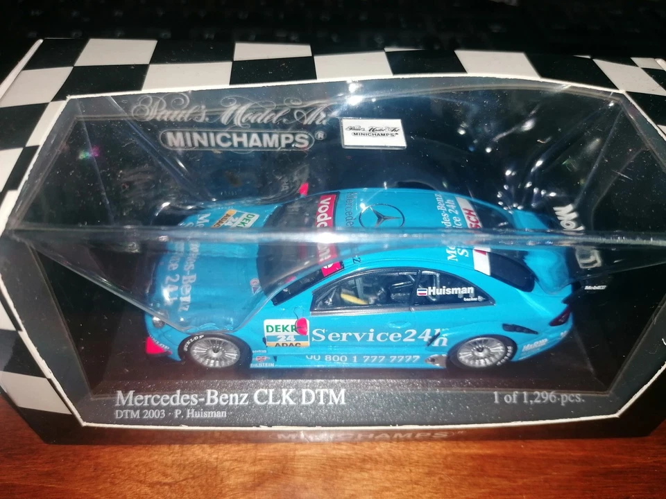 Minichamps 1/43 Mercedes CLK DTM #24 DTM 2003 P. Huisman 400 033224 - Immagine 2 di 3