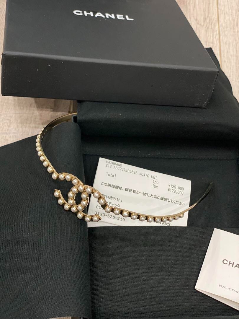 ♡CHANEL♡パール輝く♡ヘアバンド♡ 23/24AW☆ギフトにも】CHANEL ヘアバンド (CHANEL/ヘア
