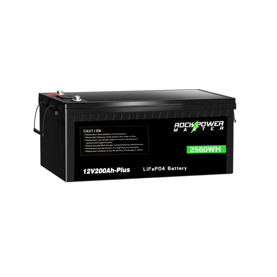 Casa rodante 12V 24V 100Ah 200Ah 300Ah LiFePO4 batería de litio de ciclo profundo solar fuera de la red Foto 3 de 4