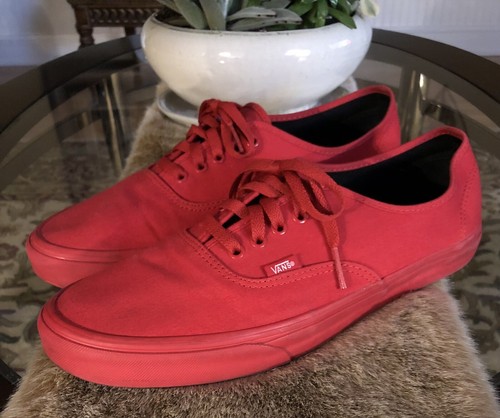 all red vans men