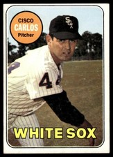 1969 Topps CISCO CARLOS #54 Chicago White Sox surface wear