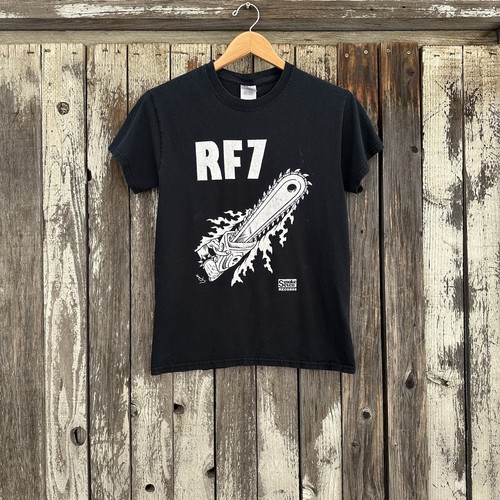 RF7 Punk Rock Smoke 7 Records Short Sleeve Vintage T-Shirt Size S