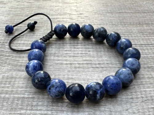 Grade A++ Edelstein Perlen verstellbar Armband 10 mm, echte Kristalle Armbänder - Bild 80 von 124