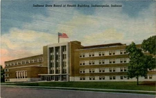 Indiana State Board of Health Building, Indianapolis, Koch News Co., Postcard