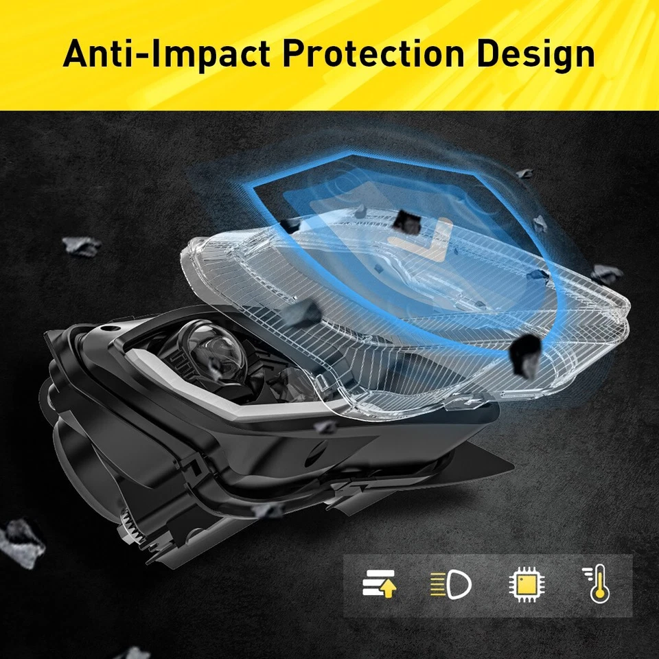 Juego de un par de faros LED para Yamaha YFZ 450 Raptor 700/700R/350 2006-2023 Foto 2 de 4