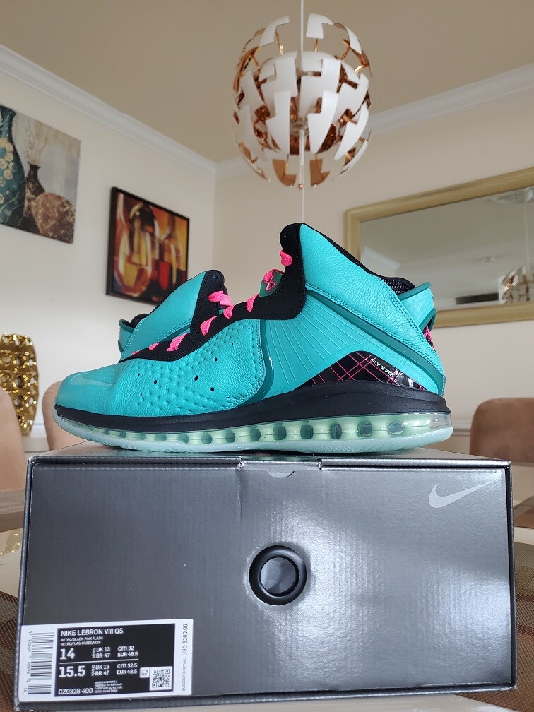 lebron 8 south beach replica