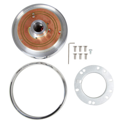 CJ Classics Steering Installation Hub 6-Bolt Aluminum Polished Mustang 1984-2004