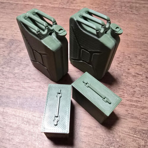 1:10 Scale RC (2) Jerry Cans (2) Ammo Cans - Made in USA with US Plastic - Picture 3 of 5