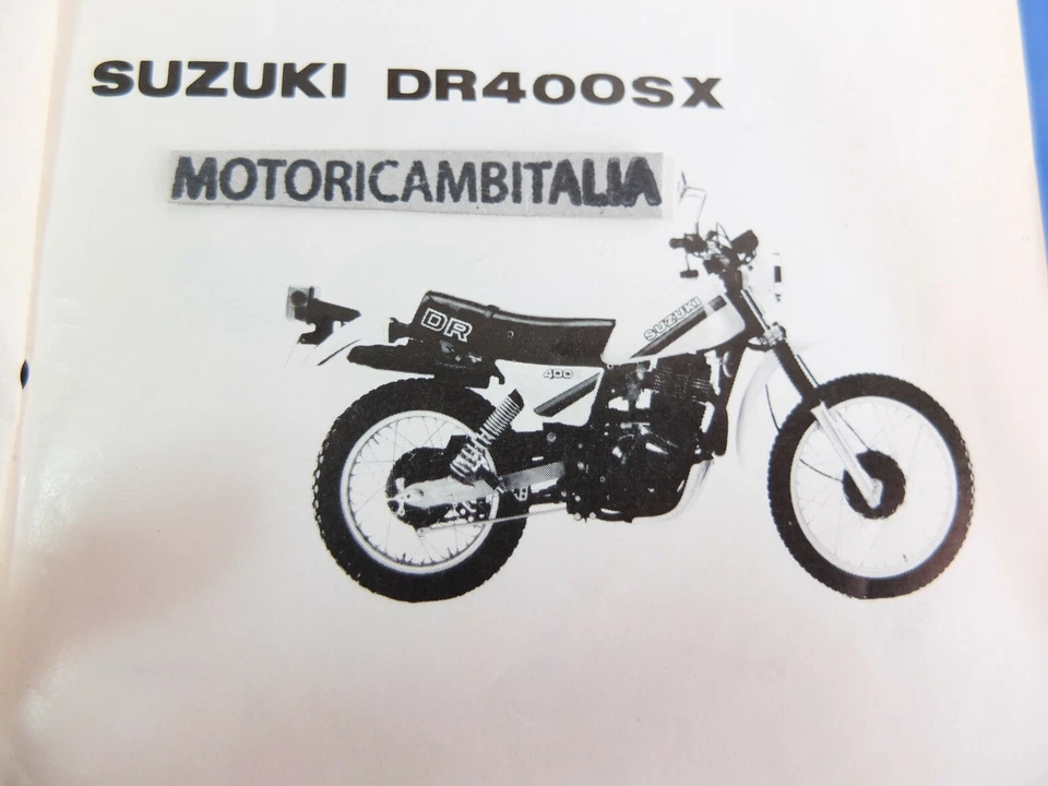 Sukuki DR 400 DR400 ST SX Manual CATALOGO RICAMBI PARTS CATALOGUE Motocicleta - Imagen 2 de 4