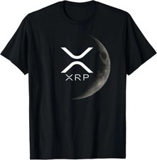  NEW Ripple XRP Moon T-Shirt Size S-5XL
