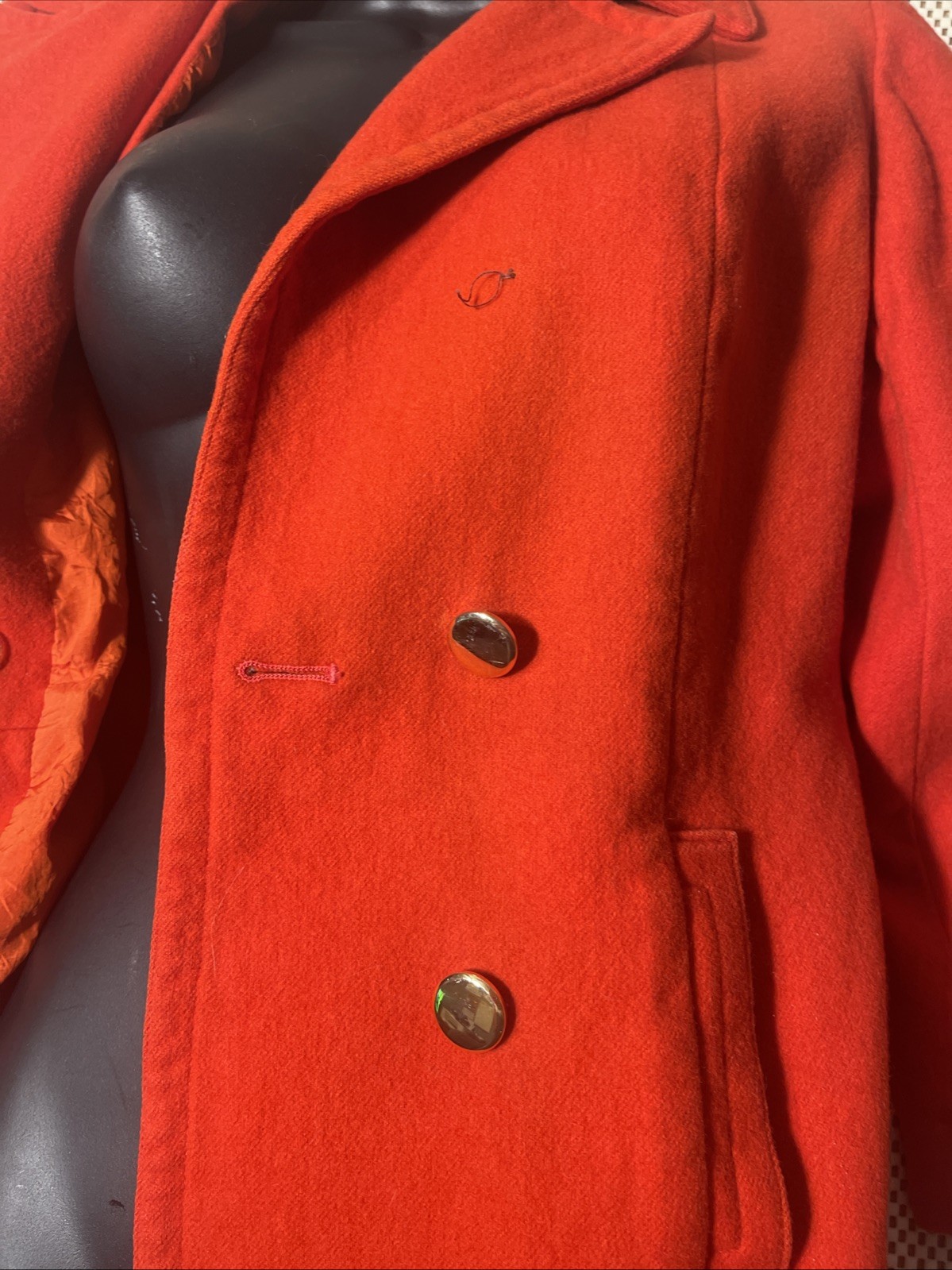 Burberry’s’ Made In London VINTAGE Red Rare Missing Button image 4