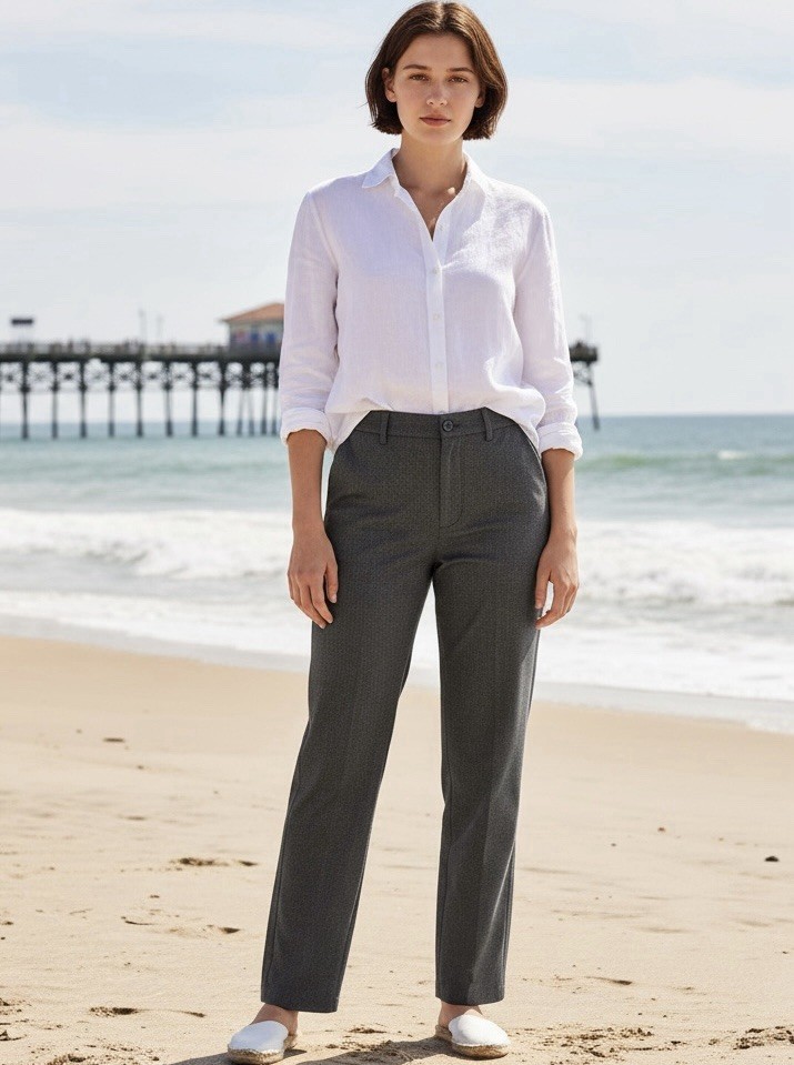Eddie Bauer Gray Dress Pants Size 6 Petite