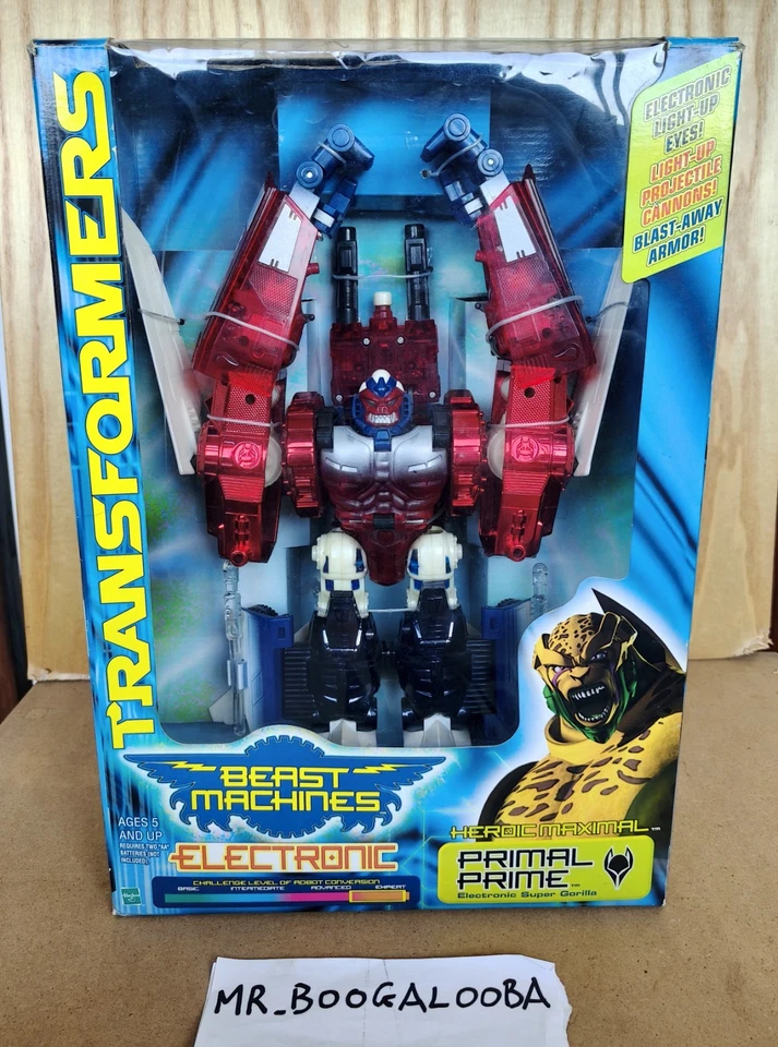 Transformers 2000 Beast Machines Primal Prime Beast Wars Transmetal MIB RARE - Immagine 2 di 4