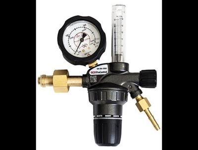 GCE Flaschendruckminderer ProControl Argon/CO2 mit Flowmeter f. 200 bar Gasflasc