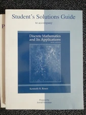 Student's Solutions Guide to accompany Discrete Mathematics and Its Applicat...