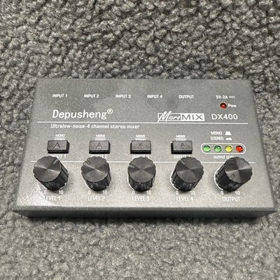 Depusheng DX400 MicroMIX Ultra Low Noise 4 Channel Stereo Mixer