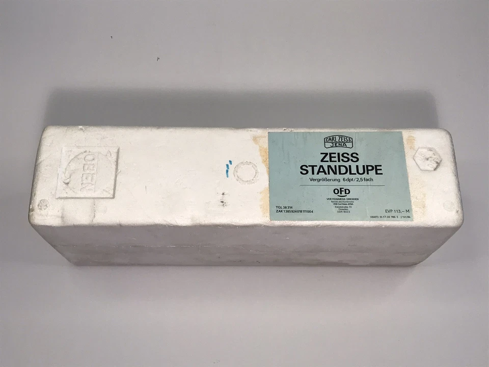 Carl Zeiss Jena Standlupe Lupe DDR 1987 Neuwertig in OVP, Magnifying glass, TOP - Bild 1 von 4