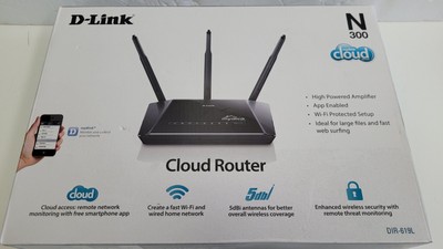 D-Link Cloud Wireless Router DIR-619L N 300 High Power 3 Antenna WiFi Certified