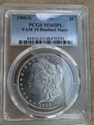 1900-O PCGS MS63 PL Proof-like VAM 15 DOUBLED STARS Morgan Silver Dollar TOP 100