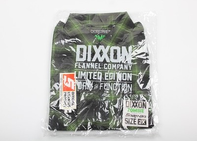 Snap-On Tools Dixxon Flannel ZOMBIE Shirt Green Black Limited