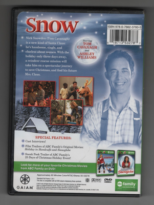 Snow (DVD, 2008) Tom Cavanagh. Ashley Williams. ABC Family