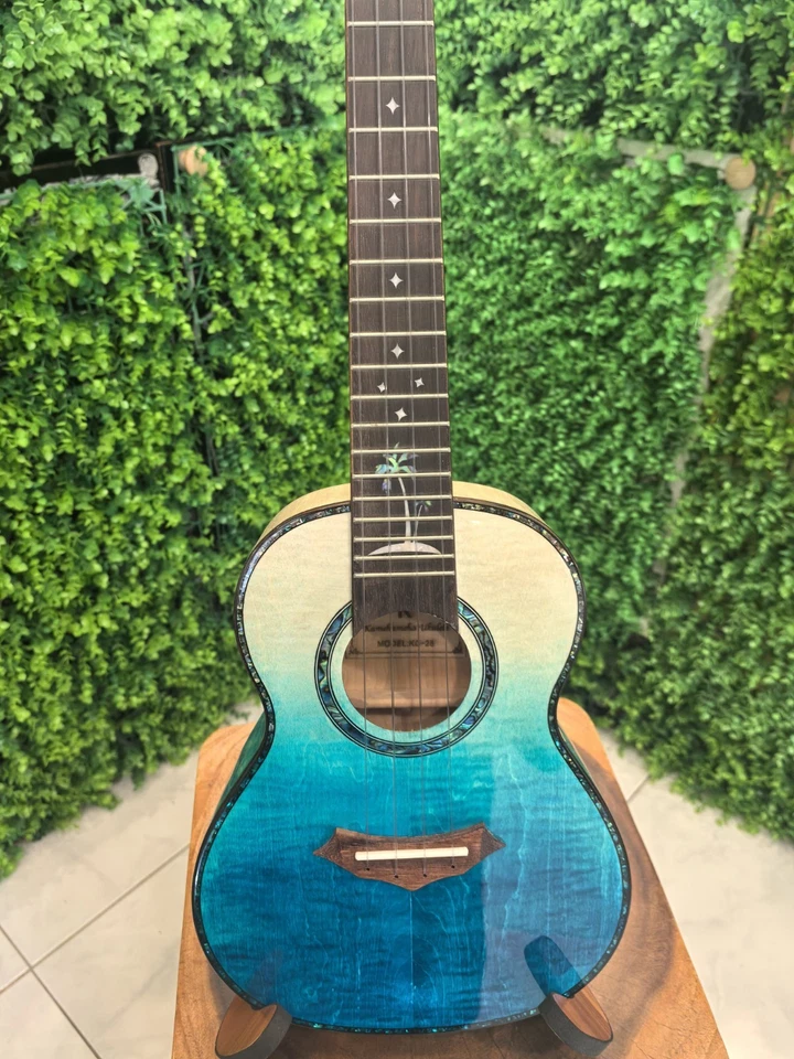 Kamehameha Ukulele KC-28 Solid Top Tiger Maple Concert - Image 2 of 4