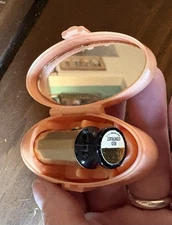 Vintage Max Factor Mirrored Compact With Original "Red Contrast” Lipstick