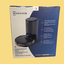 NEW Ecovacs DEEBOT OZMO T8 AIVI+ Robot Mop Vacuum & Auto-Empty Charging Station