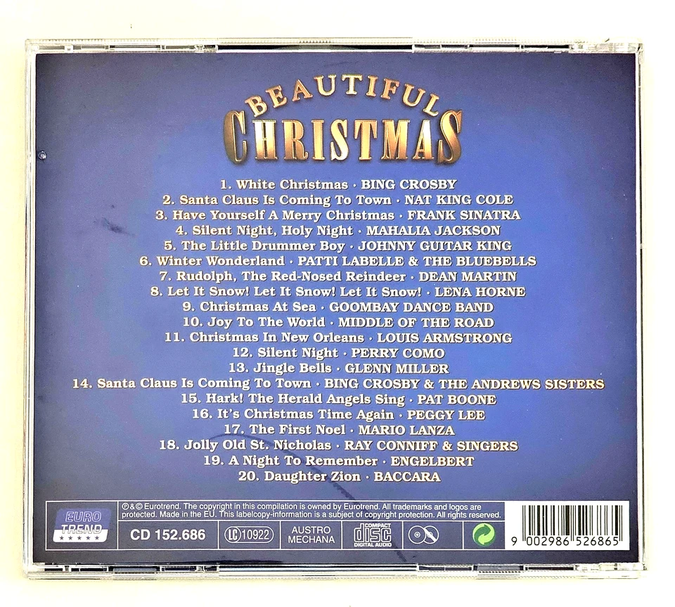 "Beautiful Christmas" CD / 20 Titel Frank Sinatra, Glenn Miller, Dean Martin ... - Bild 3 von 4