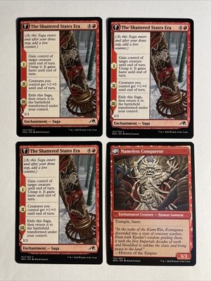 4x Mtg Kamigawa Neon Dynasty The Shattered States Era NM/M Magic The Gathering