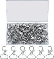 SchlüSselanhäNger D-Ringe 50 StüCk Karabiner SchlüSselring Silber ZubehöR