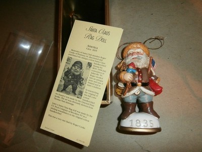 2000 Memories of Santa Collection 1835 Rag Doll Christmas Ornament