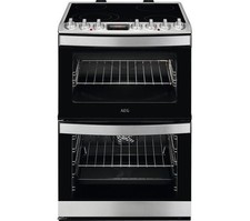AEG CCS6741ACM 60 cm Electric Ceramic Cooker - Stainless Steel - GRADED