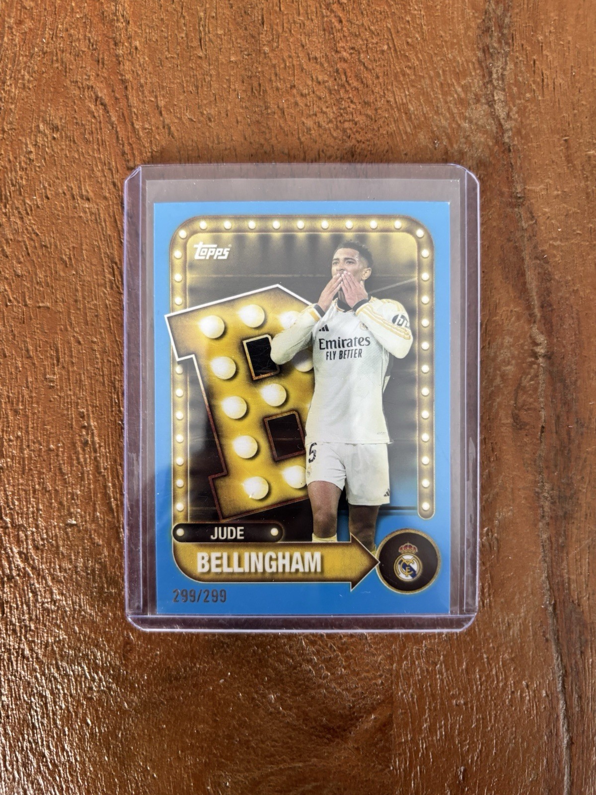 Topps Jude Bellingham Real Madrid Soccer Card Limited Edition 299/299