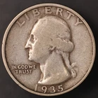 1935 D WASHINGTON QUARTER | FRESH FROM A BOSTON COLLECTION | LOT CC-184