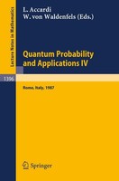 Quantum Probability And Applications IV Luigi Accardi