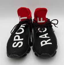 Rage Sport Mens Athletic Running Shoes Black Red Wave Blade Sole Trainer Size 47