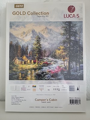Luca-S Camper's Cabin, Kreuzstich Stickpackung, Zählmuster, neu, OVP 