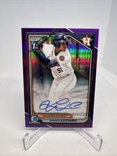 2024 Bowman Chrome Prospects 1st Waner Luciano #CPA-WL Purple Refractor Auto/250