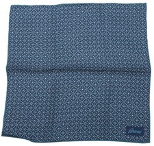 Brioni Handkerchief Pocket Square 100 Silk 32x32cm / 12.6"x12.6" Geometric