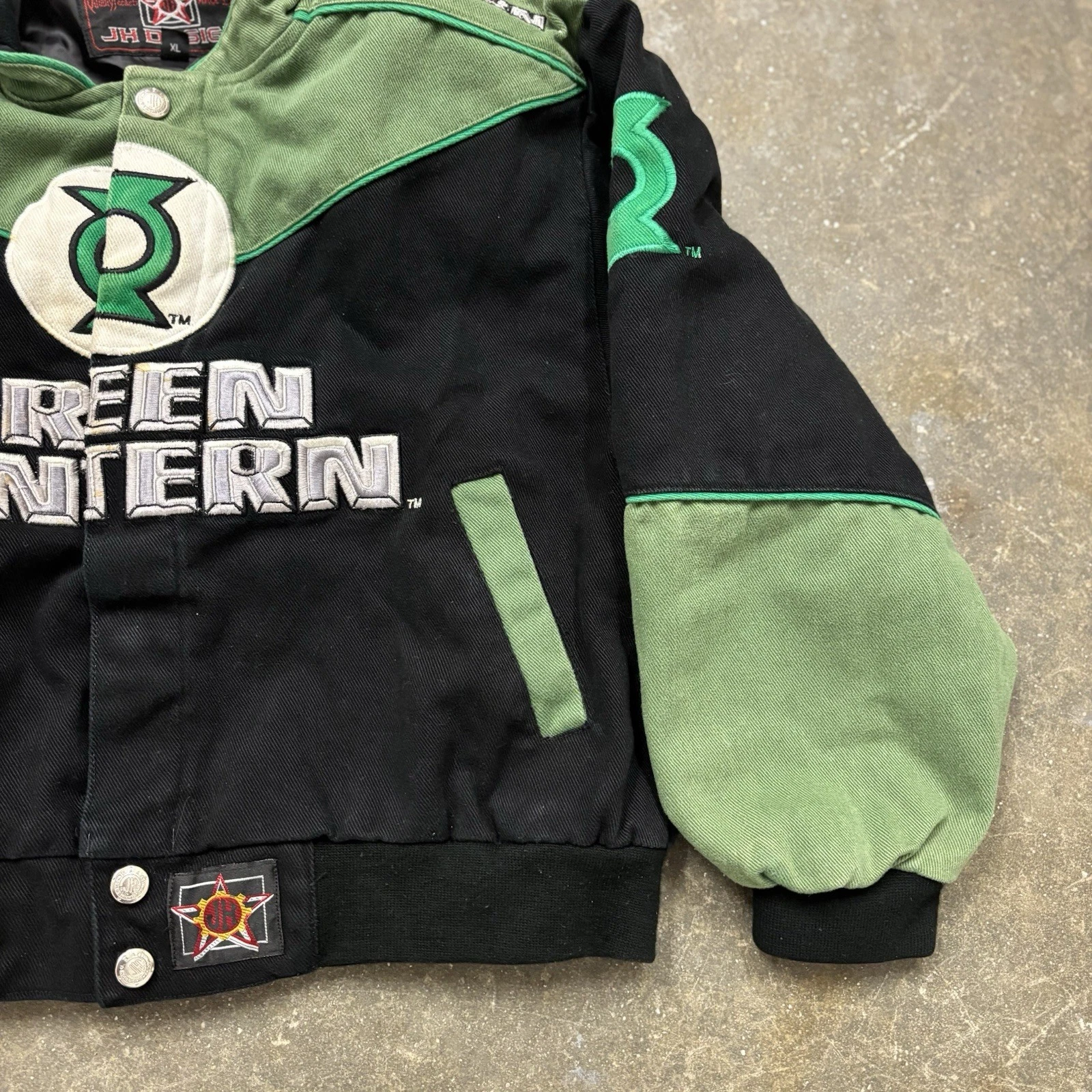 Green Lantern (DC Comics) Michigan Speedway Jeff Hamilton Vintage Jacket