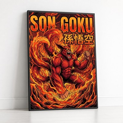 Poster Naruto - Son Goku: Four-Tails 18x24 Ultra-HD Art Print