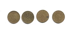 CHUCK E CHEESE Tokens (LOT of 4)  - Pizza Time Theatre - 1981 (2), 2005, 2009