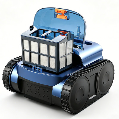 2026 Neu Kabellos Poolroboter Boden und Wand Kabelloser Poolsauger 180Min