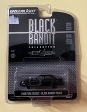 Greenlight Black Bandit Collection 1988 Ford Taurus Police 1:64 Diecast Black LE
