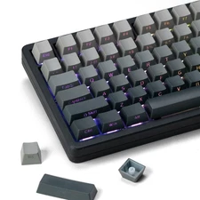 Double Shot PBT Keycaps Set 135 Keys Custom Keyboard Keycaps OEM Profile Side