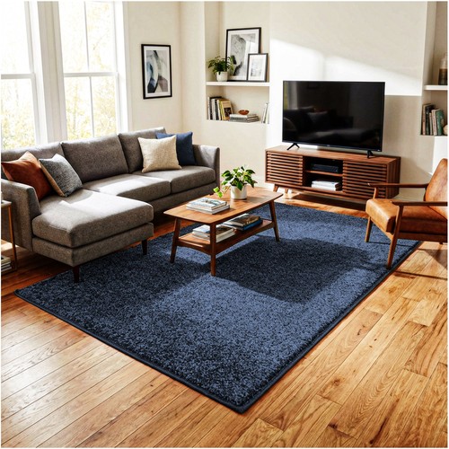 Koeckritz Full Cut Twist Pile Indoor Area Rugs - Area Carpet Standard Sizes